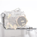 Edelbrock Carburetor Fuel Line, Chrome, 3/8 in Barb End Inlet/Gaskets - 8126