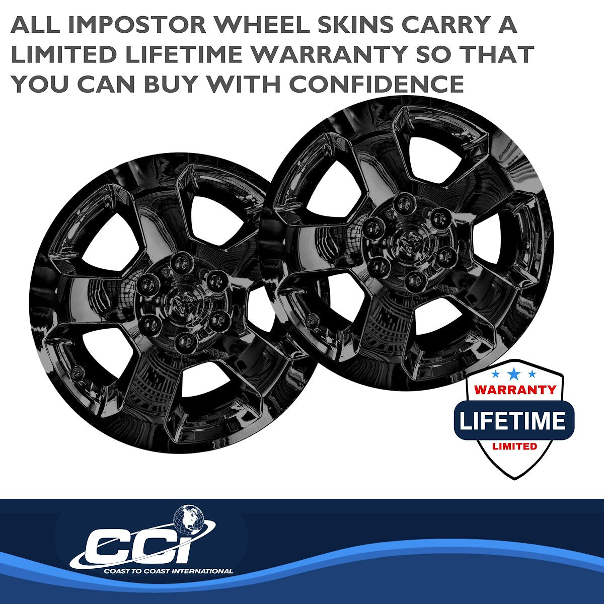 Coast2Coast Wheel Skins & Styled Wheel Covers IWCIMP451BLK product image 3