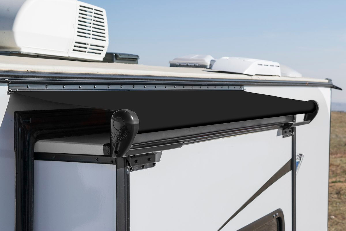 Carefree RV Awning, Roof Size Range 109 in To 114.9 in, Flange Size Range 114 in To 119.9 in, 118 in Fabric Width - HI1146262TR