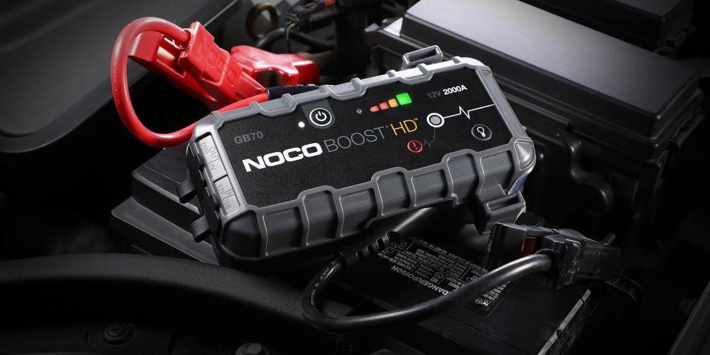 NOCO Battery Jump Starter, 56 Watt Hours Capacity Lithium-Ion Battery, 2000 Peak amp, Up To 40 Jump Starts Per Charge - GB70