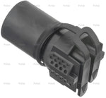 Pollak Trailer Wiring Connector Adapter, 7-Blade Vehicle End Socket to Dual 5-Way/4-Way Flat Connections, 3-1/4 in Harness - 7WB-178PFV