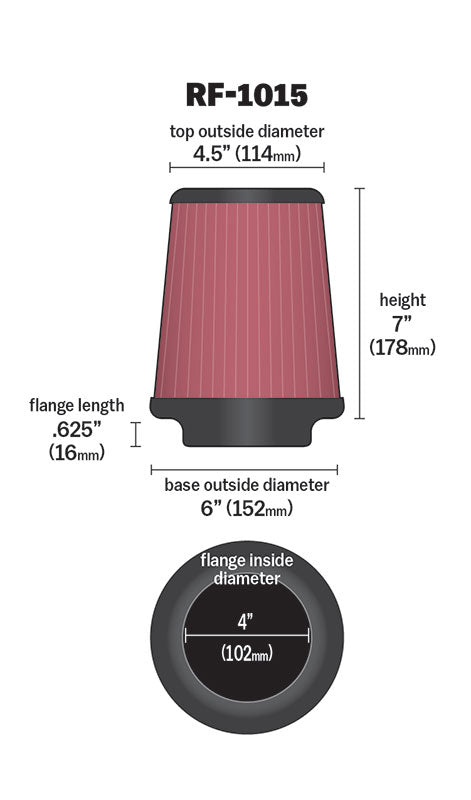 K&N Air Filter Elements RF-1015 product image 4