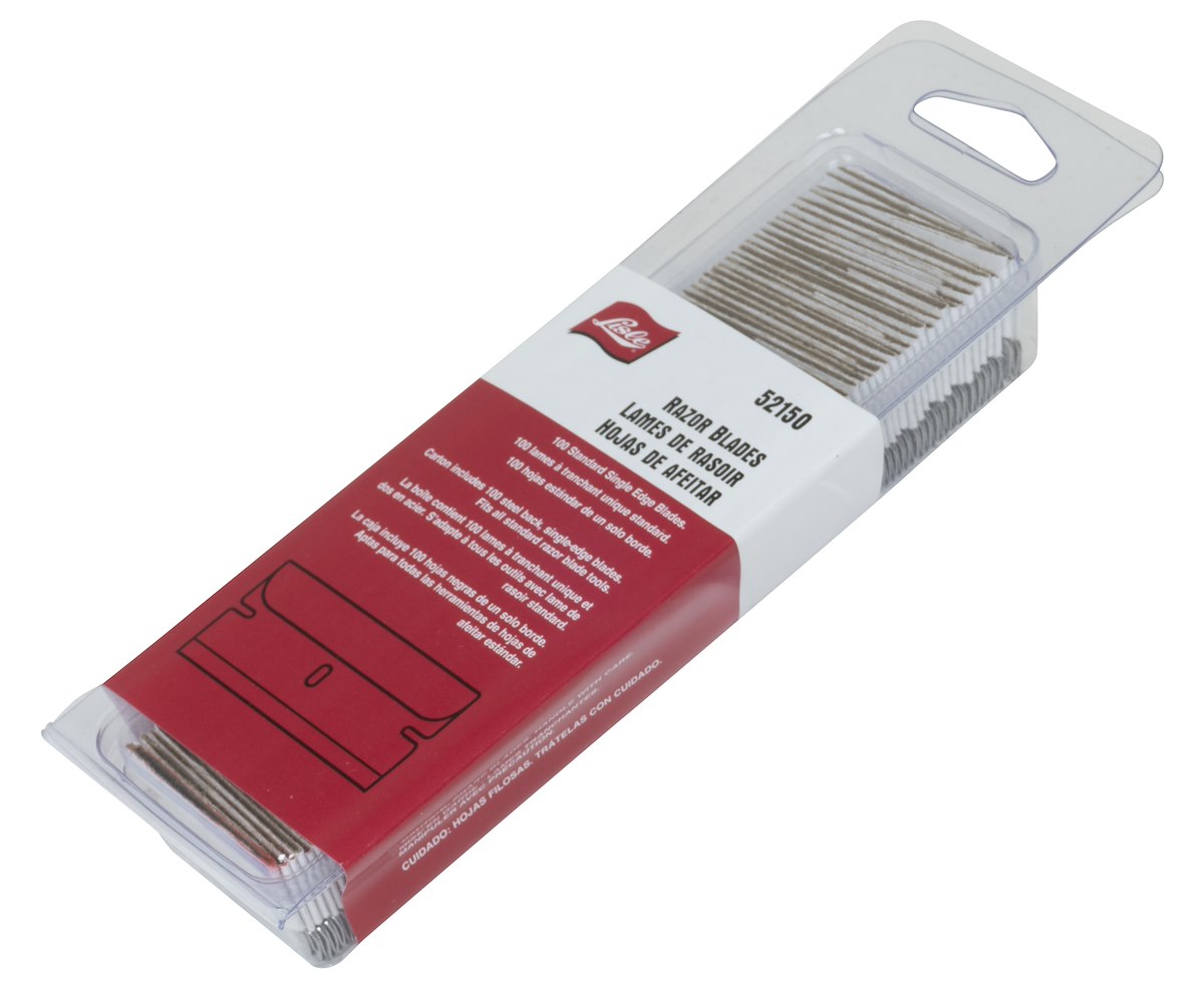 Lisle Razor Blade, Stainless Steel, Set Of 100 - 52150