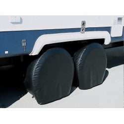 Adco Tire Cover, Fits 24 in To 26 in Diameter Tires, Black, Set Of 2 - 3974