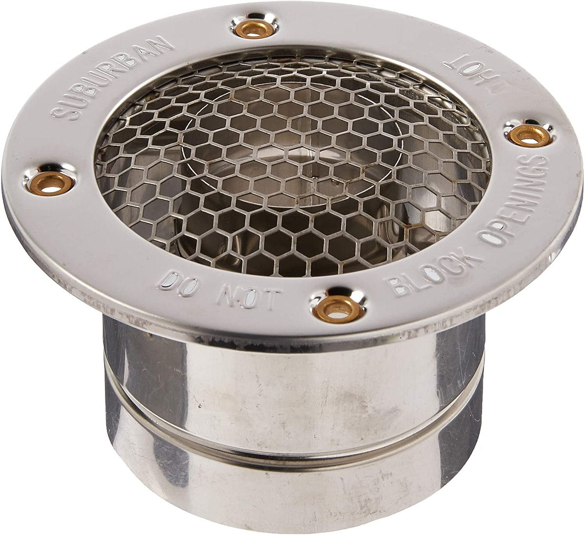Suburban Mfg Wall Vent, For 1 To 2 in Wall Thickness, 2 in - 261617