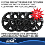 Coast2Coast Wheel Skins & Styled Wheel Covers IWCIMP437BLK product image 5