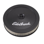 Edelbrock Air Cleaner Assembly, 5-1/8 in Diameter Carburetor, 5-1/8 in Flange, 10 in Diameter x 3-3/4 in Tall - 1203