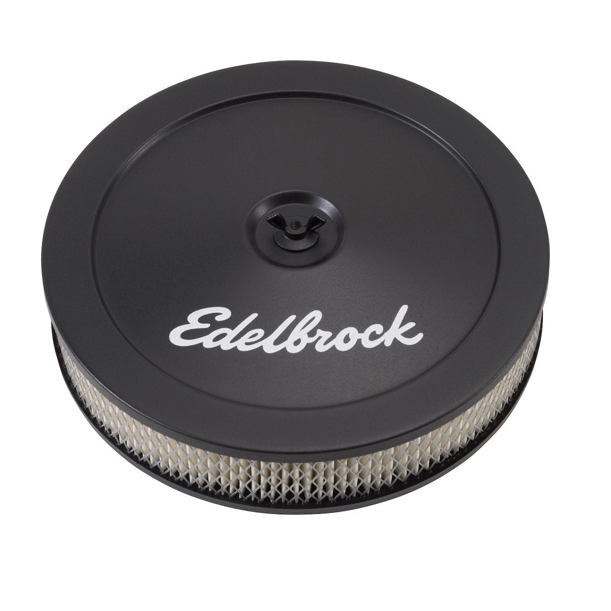 Edelbrock Air Cleaner Assembly, 5-1/8 in Diameter Carburetor, 5-1/8 in Flange, 10 in Diameter x 3-3/4 in Tall - 1203