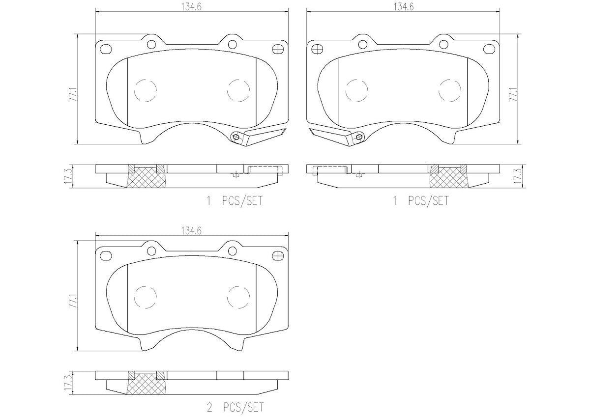 Brembo Brake Pads P83066N product image 4