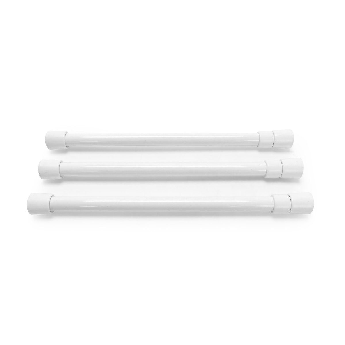 Camco Cabinet Content Brace, Bar Extends From 10 in Length to 17 in Length, White Plastic - 44063