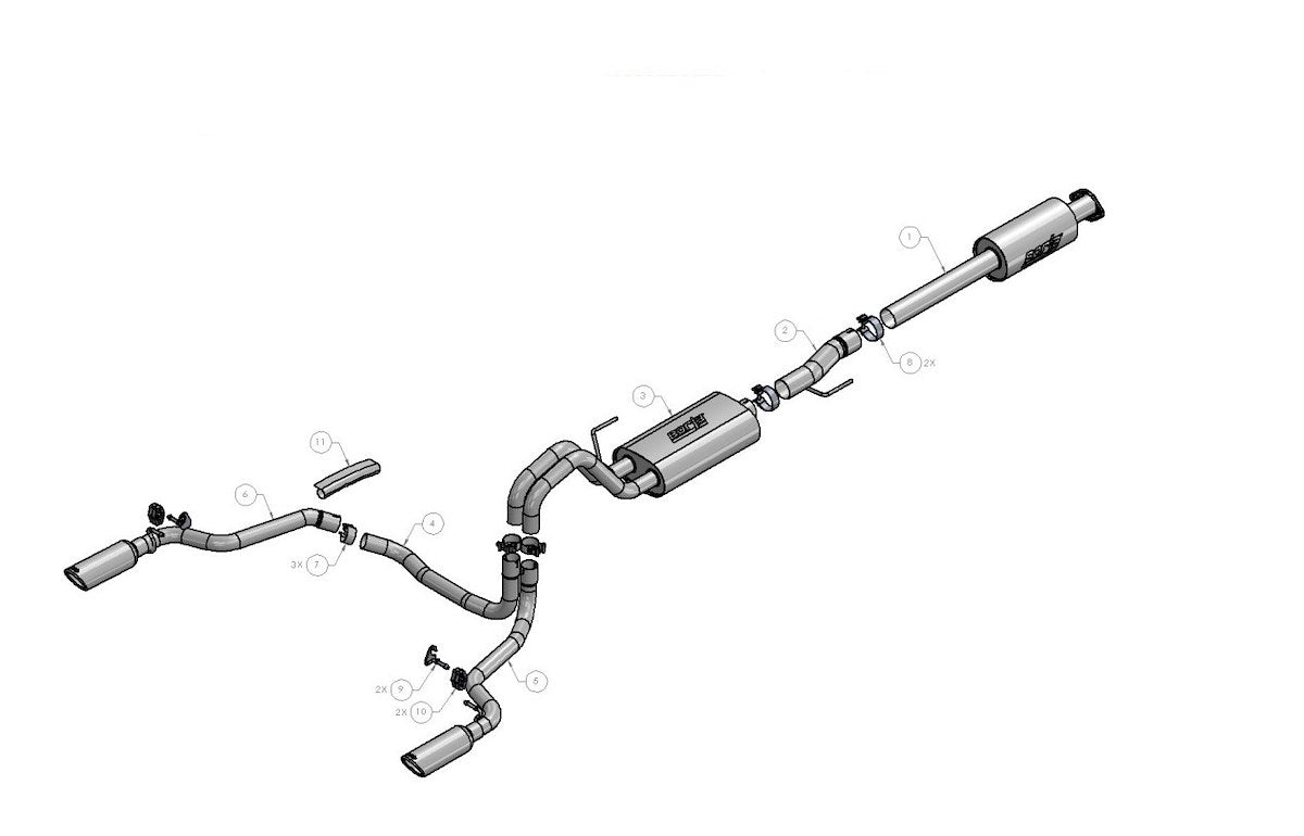 Borla Exhaust System Kit 140616 product image 2