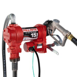 Fill-Rite Liquid Transfer Tank Pump, Diesel/Gasoline/Kerosene/E15 And Biodiesel Up To B20, 12 V DC, Up To 15 gal Per Minute - FR1210H