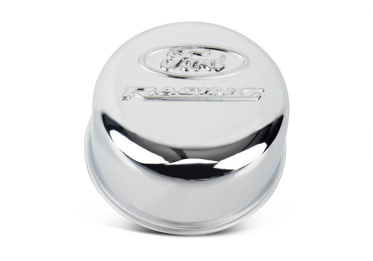 Ford Performance Crankcase Breather Cap, Chrome With Ford Racing Logo - 302-215