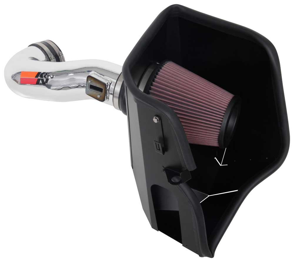 K&N Air Cleaner Assemblies and Air Intake Kits 77-3110KP product image 1