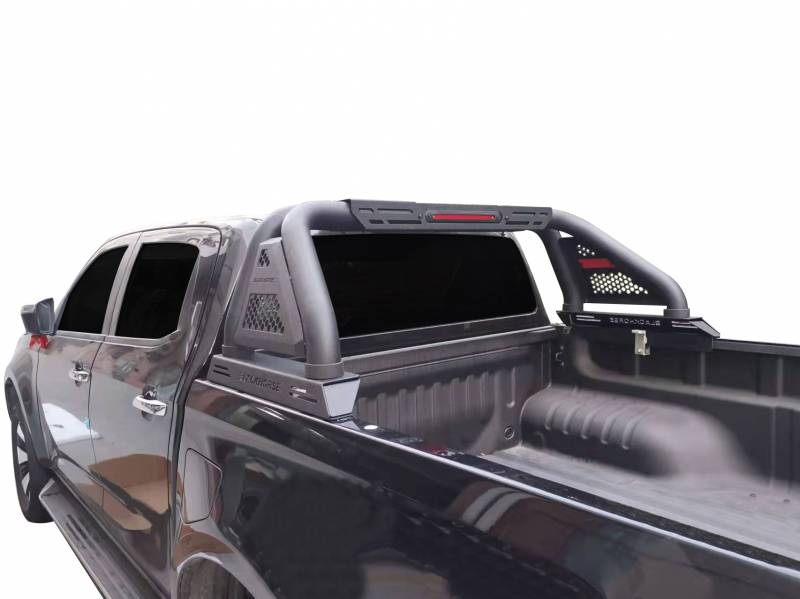 Black Horse Offroad Truck Bed Bar, 3 in Diameter Tube Style, Black, Steel - RB01MT