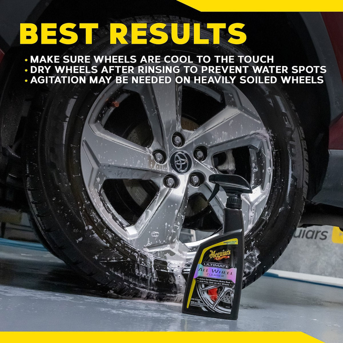 Meguiars Wheel Cleaner, 24 oz Spray Bottle - G180124