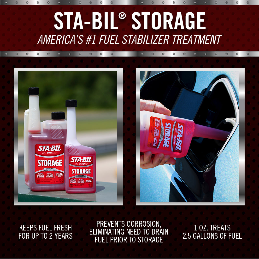 Sta-Bil Fuel Additive, Treats Up To 25 gal, 10 oz Bottle - 22206