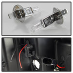 Spyder Automotive Headlight Assembly, Version 3, Projector Beam With LED Daytime Running Light, Black Plastic Housing, Set Of 2 - 5083609