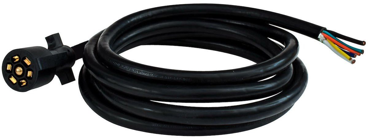 Valterra Trailer Wiring Connector, 7-Way, 10 ft Lead Wire Length - A10-7W10