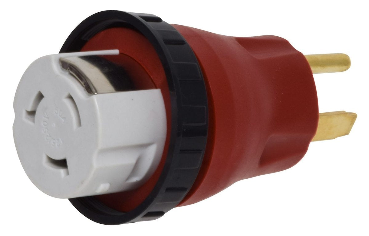 Valterra Power Cord Adapter, 50 amp Male To 50 Female, 50 amp - A10-5050DAVP