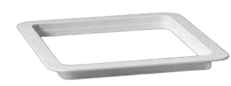 Ventline Roof Vent Trim Ring, 14-1/4 in x 14-1/4 in, 4-1/8 in Depth, Polar White - VA0445-36