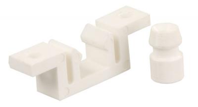 JR Products Entry Door Latch, Fits 1/2 in Deep Cut Out Doors Or Jamb - 81855