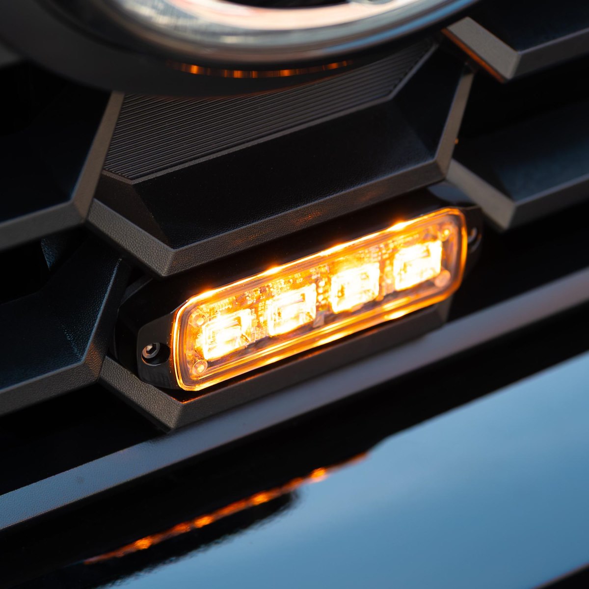 Putco Warning Light Mount, For Use With Putco Hornet Stinger LED Warning Light, Black, Aluminum - 951114