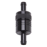 Edelbrock Fuel Filter, 3/8 in Inlet/Outlet, 40 Micron Sintered Bronze Element, 3 in Long - 8157