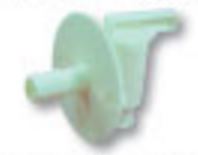 LaSalle Bristol Drain Petcock, 3/8 in Barb, White, With 2 in Flange - 73301