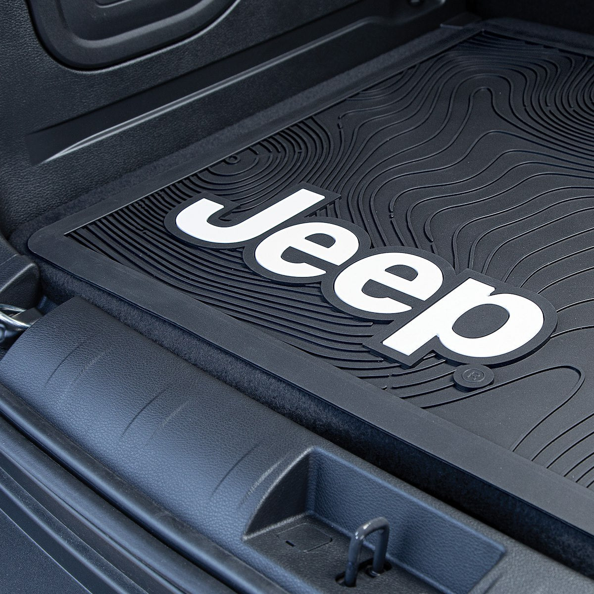 Plasticolor Cargo Area Liner, Black With White Jeep Logo, 35 in Length x 25 in Width, 1 Piece - 001806R01