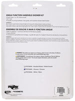 Phoenix Products Shower Head, Hand-Held With 60 in Double Hooked Stainless Steel Hose, Polished Chrome Plated - PF276045