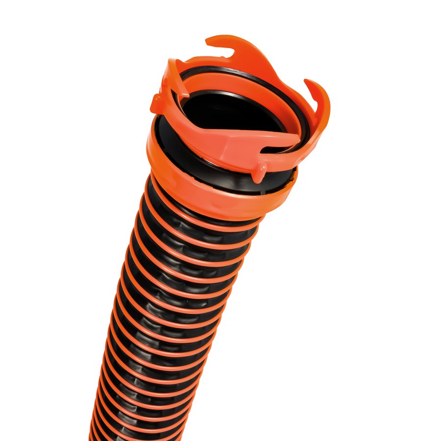 Camco Sewer Hose, 15 ft Extended Length, 3 in Diameter, Black Hose - 39861