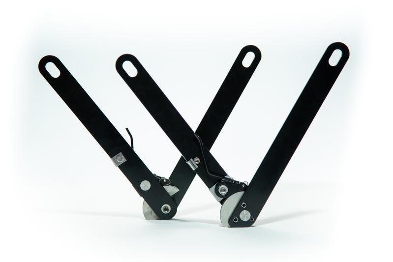 Gate King Tailgate Position Adjuster, Adjusts In 8 Different Positions, Black, Stainless Steel, Set Of 2 - 490318