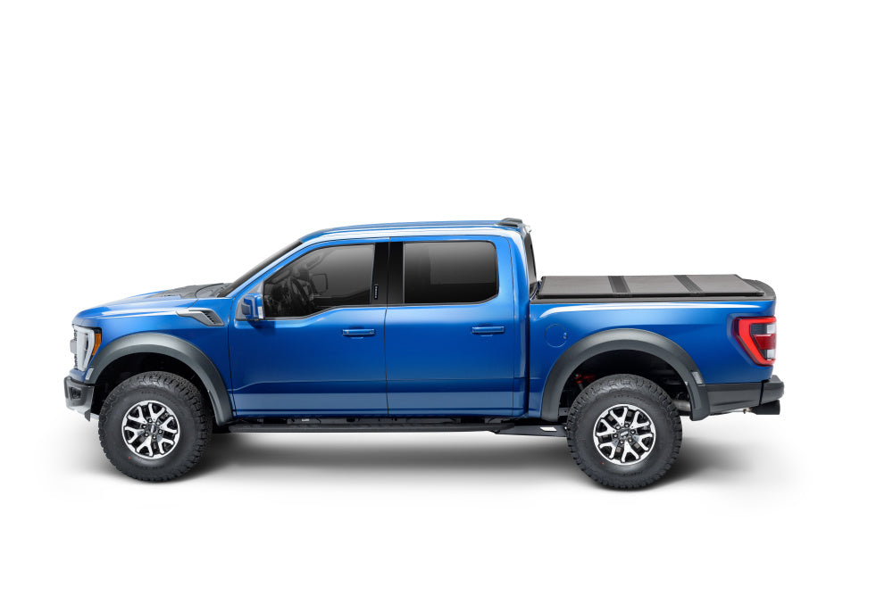 Extang Tonneau Cover, 2 Folds/3 Panels, Textured Black, 1 in Thick EnduraShield Panels With Aircraft-Grade Aluminum Frame - 88475