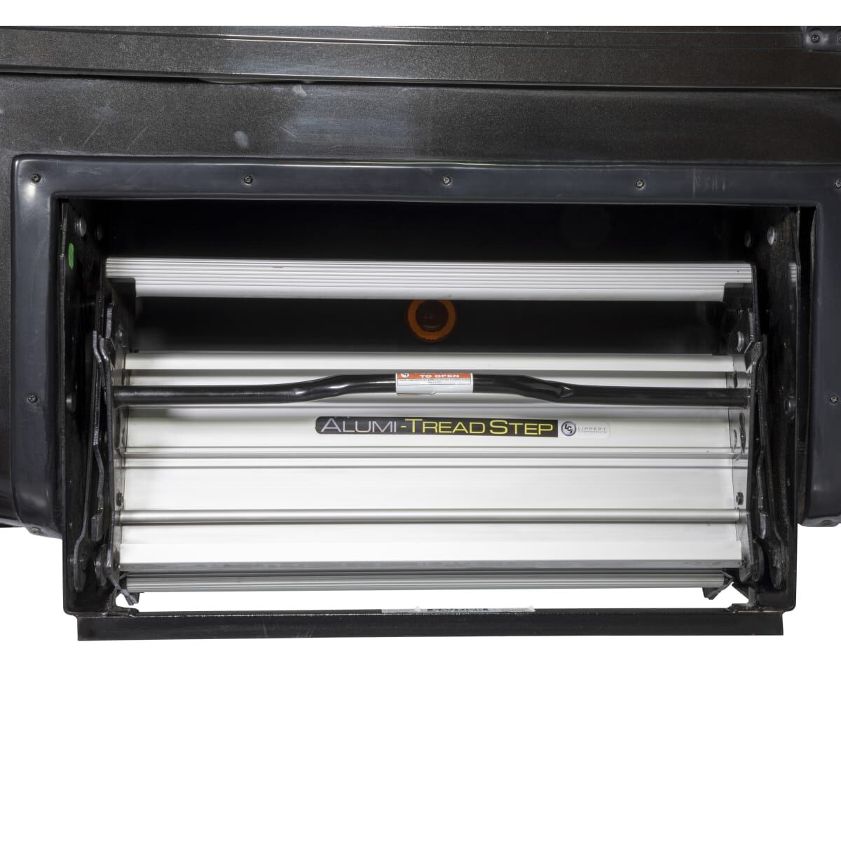Lippert Entry Step, 4 Manual Folding Step, 24 in Width x 8-1/2 in Depth, With 8 in Rise - 432698