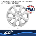 Coast2Coast Wheel Cover, 16 in, Set Of 4 - IWC54216S