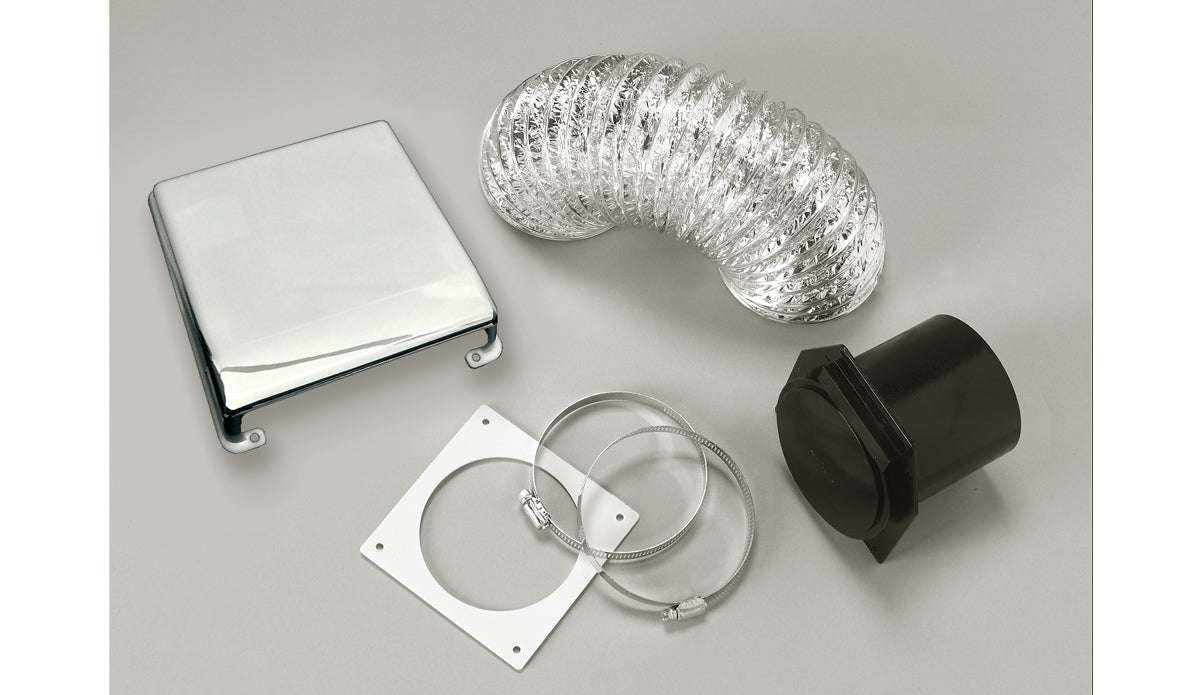 Splendide Clothes Washer/Dryer Vent Installation Kit, For Use With Splendide DV6500X Clothes Dryer, White - VID403A
