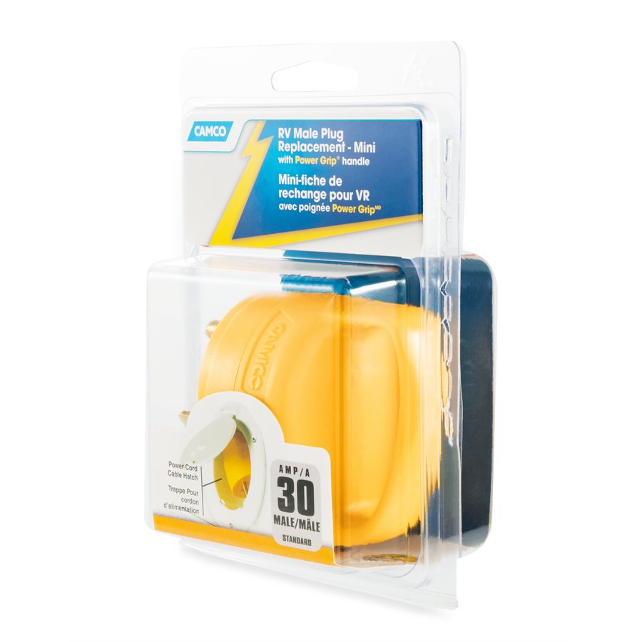 Camco Power Cord Plug End, 30 amp, TT-30P - 55283