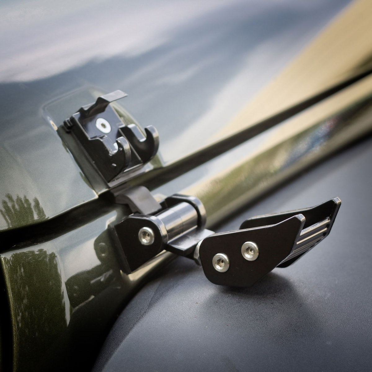Rugged Ridge Hood Latch, Black, Steel, Set Of 2 - 11210.11