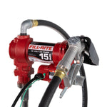 Fill-Rite Liquid Transfer Tank Pump, Diesel/Gasoline/Kerosene/E15 And Biodiesel Up To B20, 12 V DC, Up To 15 gal Per Minute - FR1210H