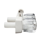 Dura Faucet Shower Control Valve, 2 Valve, 4 in Center Distance, 2 Hole Application - DF-SA100A1-WT