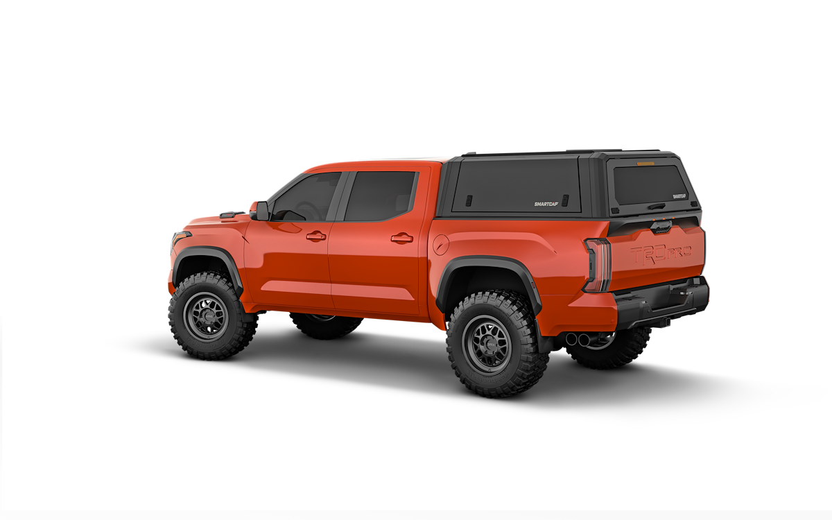 SmartCap Truck Cap, Holds Up To 330 lb When Moving And 770 lb When Parked, Matte Black, Stainless Steel - EA1310-MB