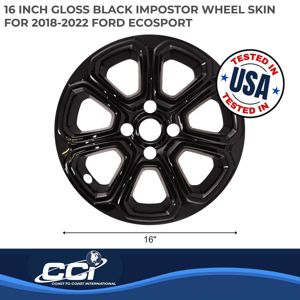 Coast2Coast Wheel Skins & Styled Wheel Covers IWCIMP456BLK product image 2