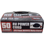 Valterra Power Cord, Siingle 3 Prong Non-Detachable End And End For Hard Wiring, 50 amp, 25 ft Length - A10-5025END