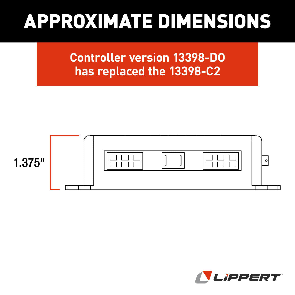 Lippert Slide Out Control Module, V-Sync2, Number On Board 13398-D0, If Replacing 13398-C Order Wire Harness 247768 - 211852