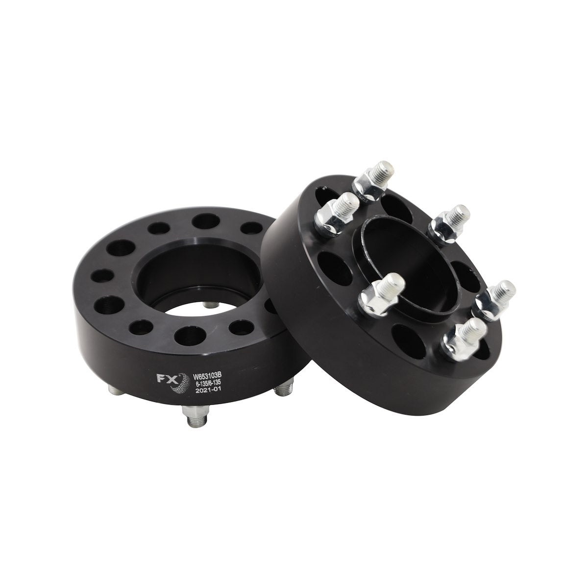 FX Wheels Wheel Spacer, 6 x 135 Millimeter/6 x 5.31 in Bolt Pattern, 1-3/4 in Thickness, 86.61 Millimeter Hub Size, Set Of 2 - W653103HC