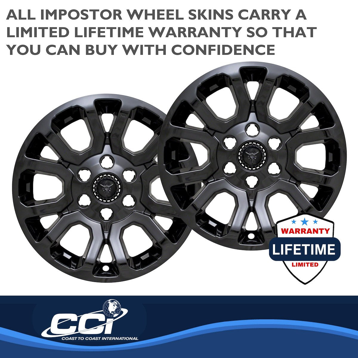 Coast2Coast Wheel Skins & Styled Wheel Covers IWCIMP404BLK product image 3