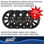 Coast2Coast Wheel Skins & Styled Wheel Covers IWCIMP489BLK product image 5