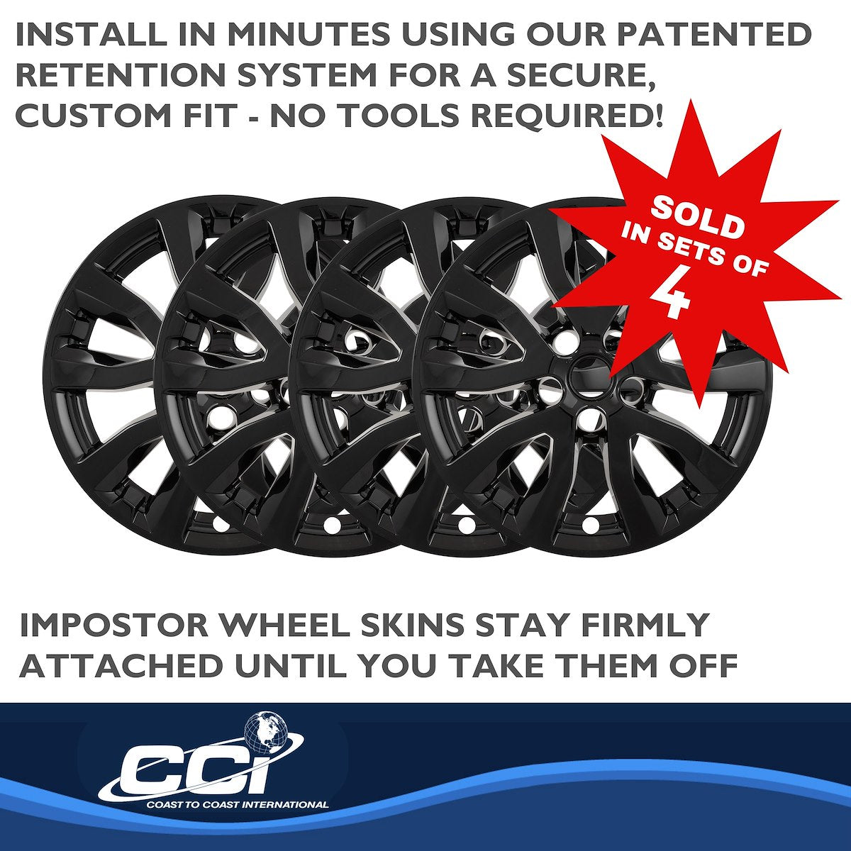 Coast2Coast Wheel Skins & Styled Wheel Covers IWCIMP489BLK product image 5