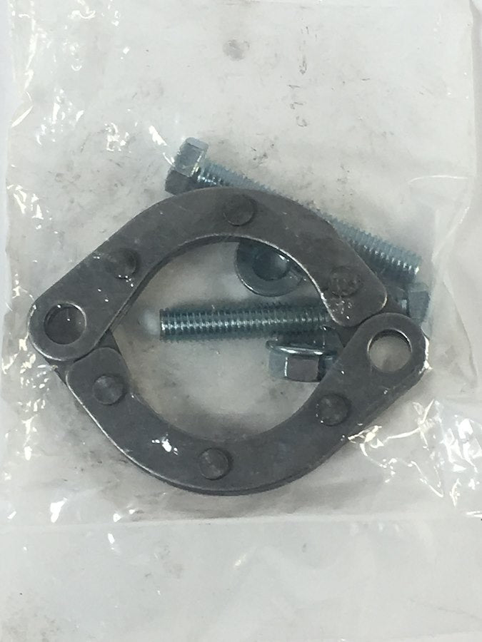 Nickson Exhaust Pipe Flange, 1-3/4 in To 2 in Inside Diameter, Split 2 Bolt, Steel - 29169-1